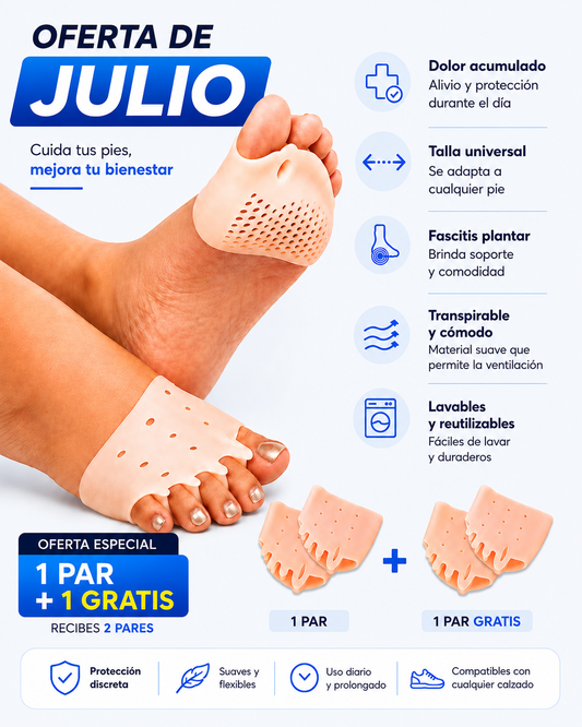 Almohadillas terapéuticas con Separador de dedos l PharmaToe™